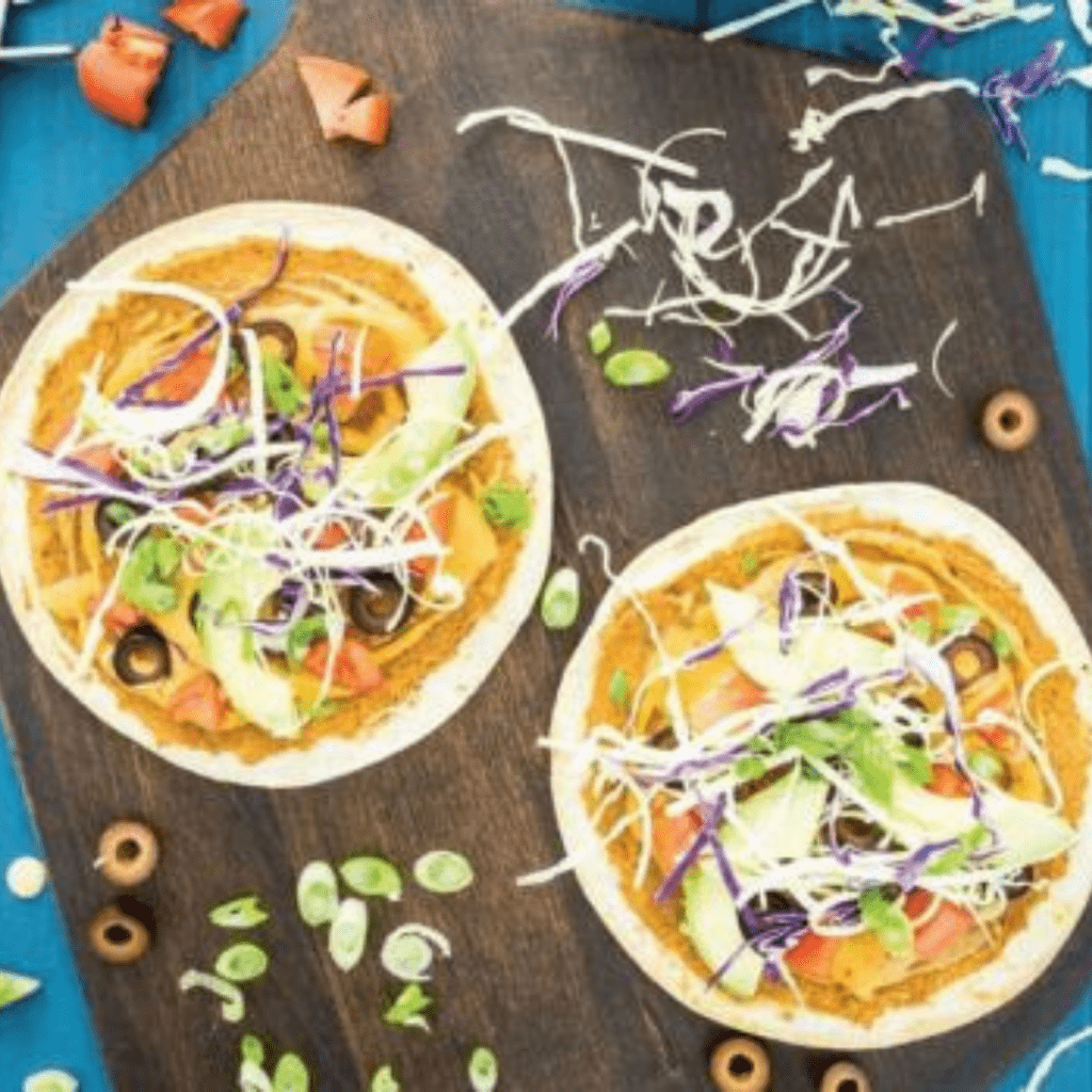 Mexican Pizza with 15-Minute Refried Beans